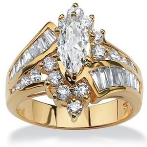 Gold engagement ring
